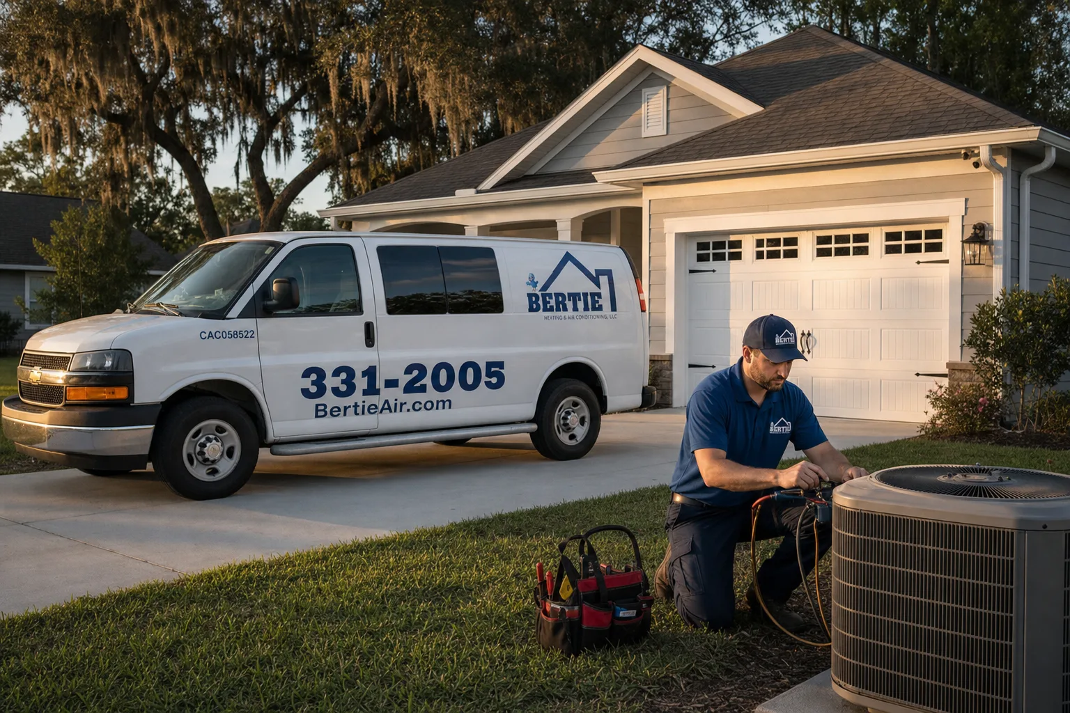 A Alachua, Florida neighborhood served by Bertie Air