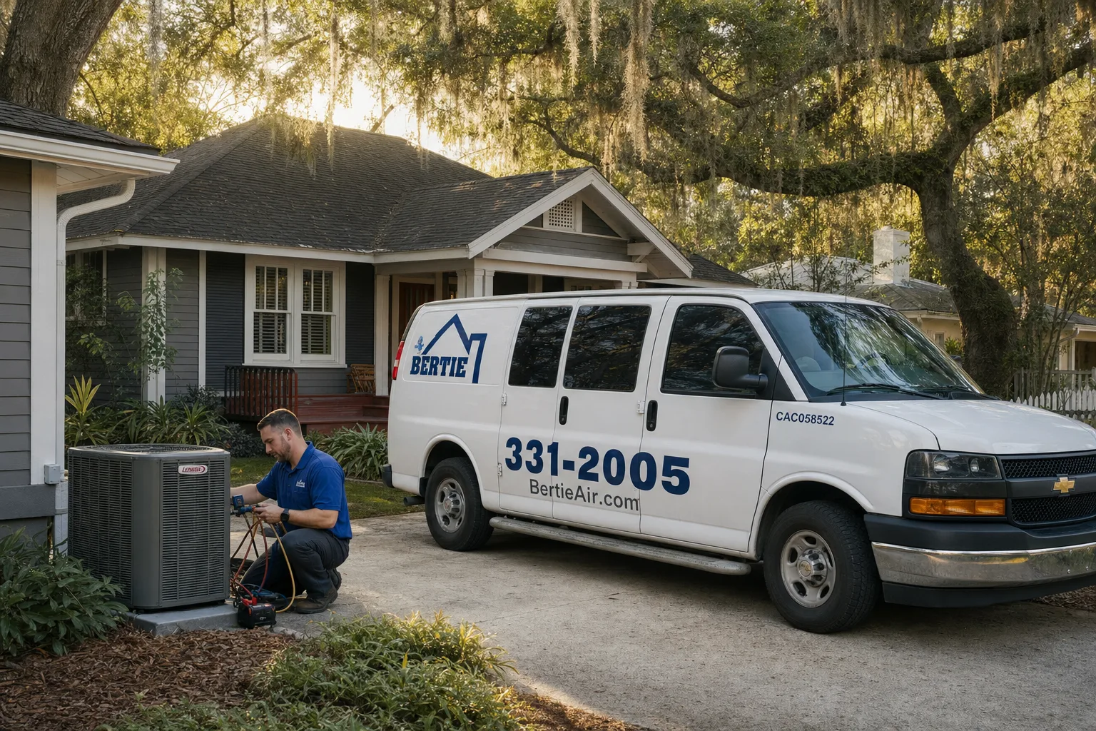 A Gainesville, Florida neighborhood served by Bertie Air