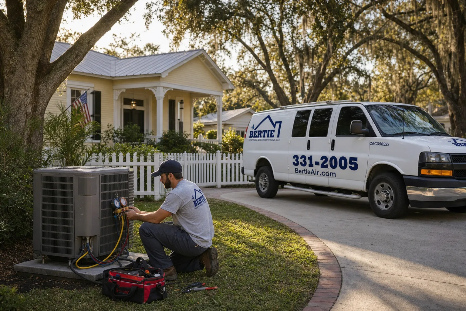 A High Springs, Florida neighborhood served by Bertie Air