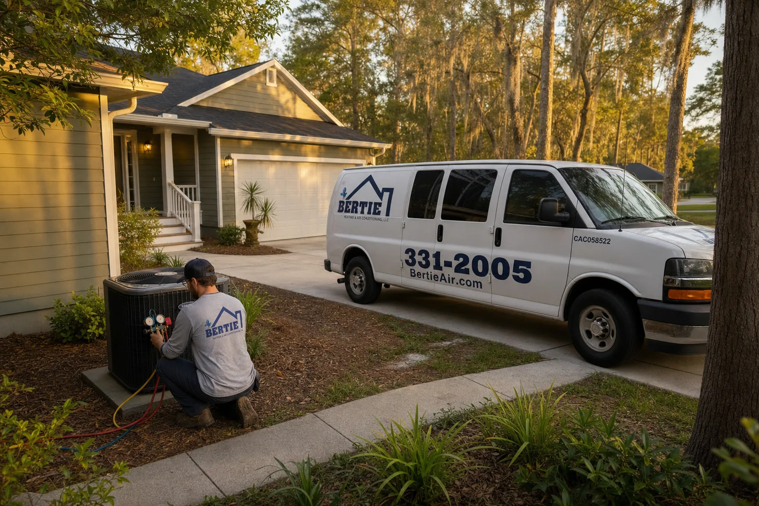 A Keystone Heights, Florida neighborhood served by Bertie Air