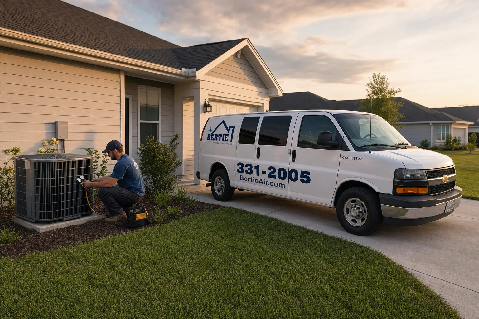 A Newberry, Florida neighborhood served by Bertie Air