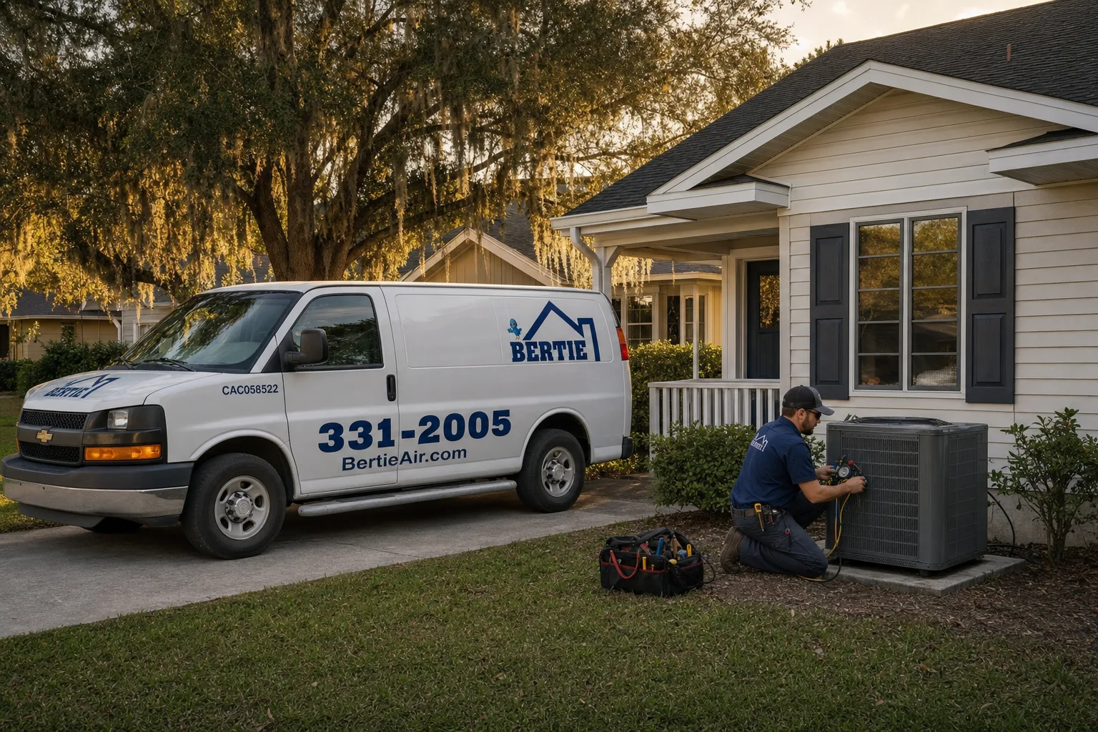 A Waldo, Florida neighborhood served by Bertie Air
