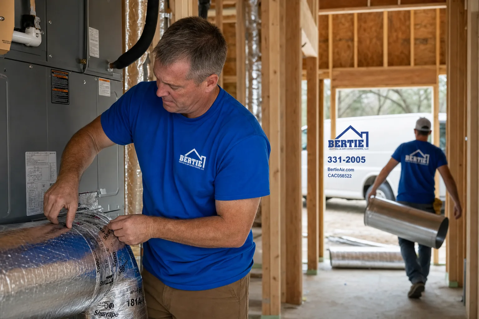 New Construction HVAC in Gainesville, FL by Bertie Air